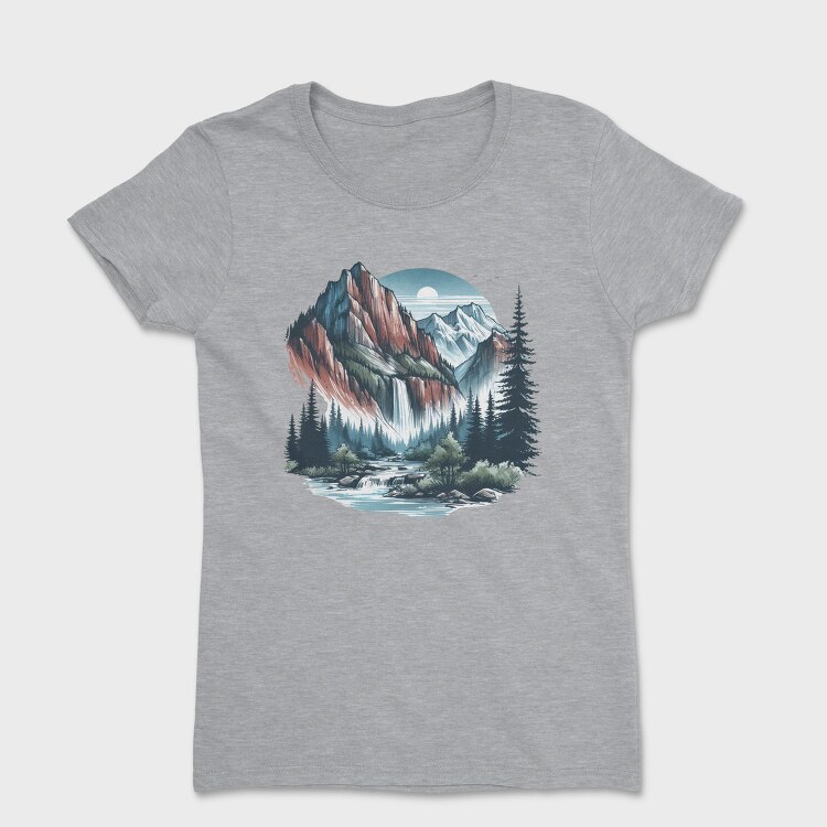 Mountain River Night, Tricou Femei