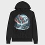 Mountain River Night, Hanorac Oversize Barbati (Unisex)