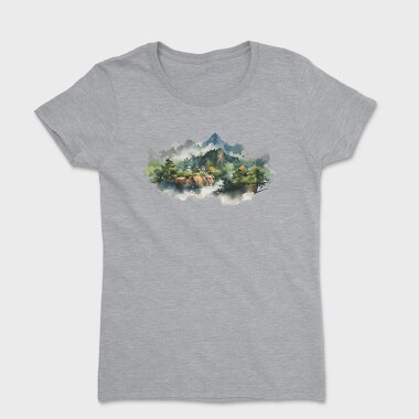 Mountain River Scape, Tricou Femei