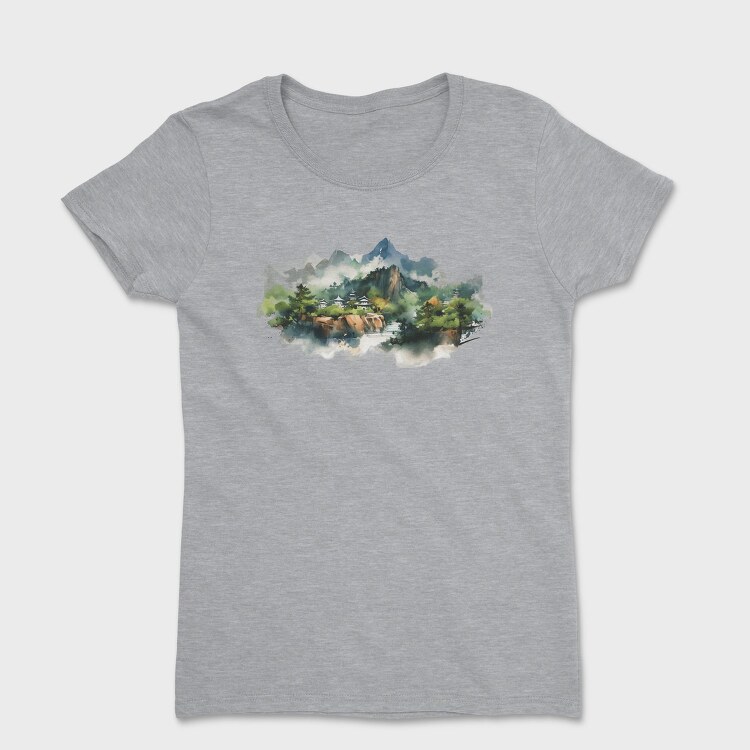 Mountain River Scape, Tricou Femei