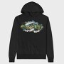 Mountain River Scape, Hanorac Oversize Barbati (Unisex)