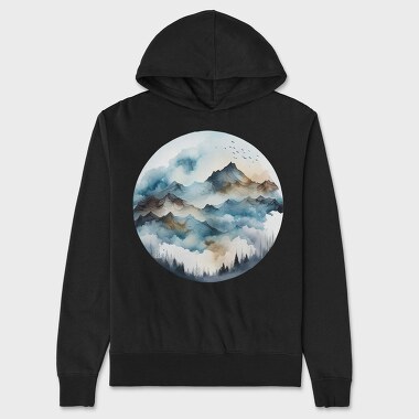 Mountain Serenity Club, Hanorac Oversize Barbati (Unisex)