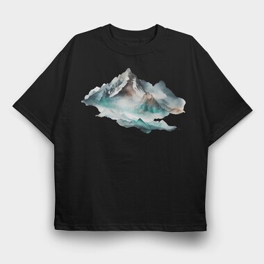 Mountain Silence Club, Tricou Oversize Barbati (Unisex)