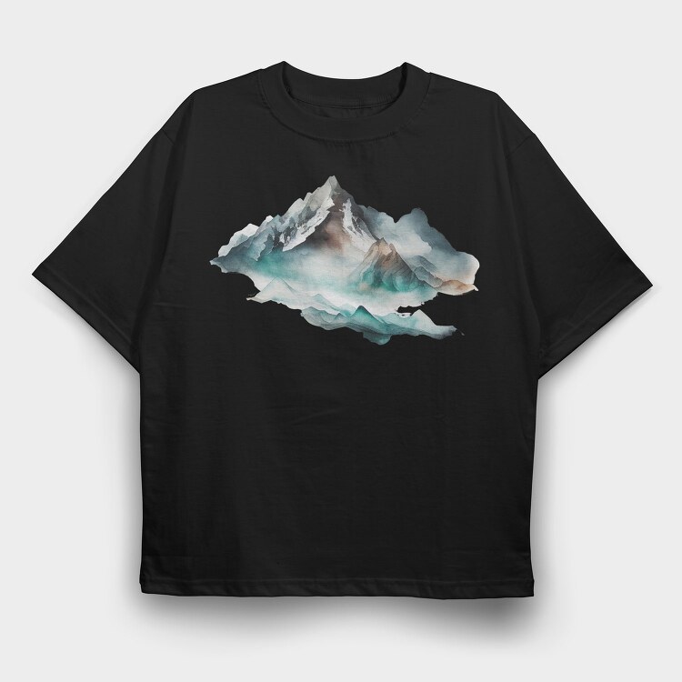 Mountain Silence Club, Tricou Oversize Barbati (Unisex)