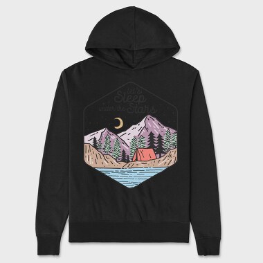 Mountain Sleep Stars, Hanorac Oversize Barbati (Unisex)