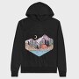 Mountain Sleep Stars, Hanorac Oversize Barbati (Unisex)