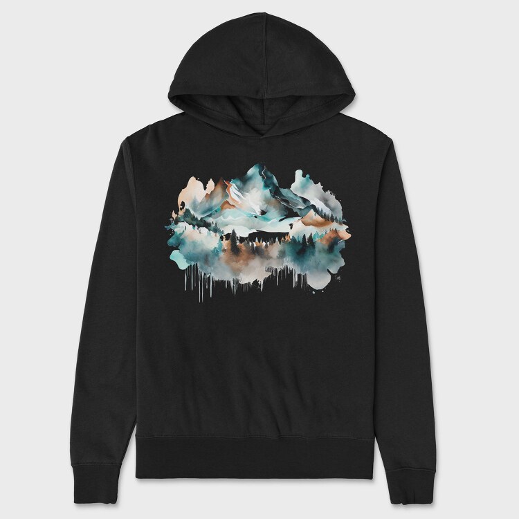 Mountain Spirit Path, Hanorac Oversize Barbati (Unisex)