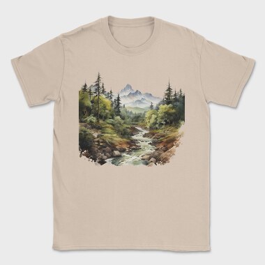 Mountain Stream Breeze, Tricou Barbati (Unisex)