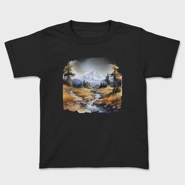 Mountain Stream Clipart, Tricou Copii
