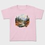Mountain Stream Landscape, Tricou Copii