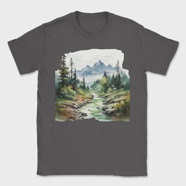 Mountain Stream Peace, Tricou Barbati (Unisex)