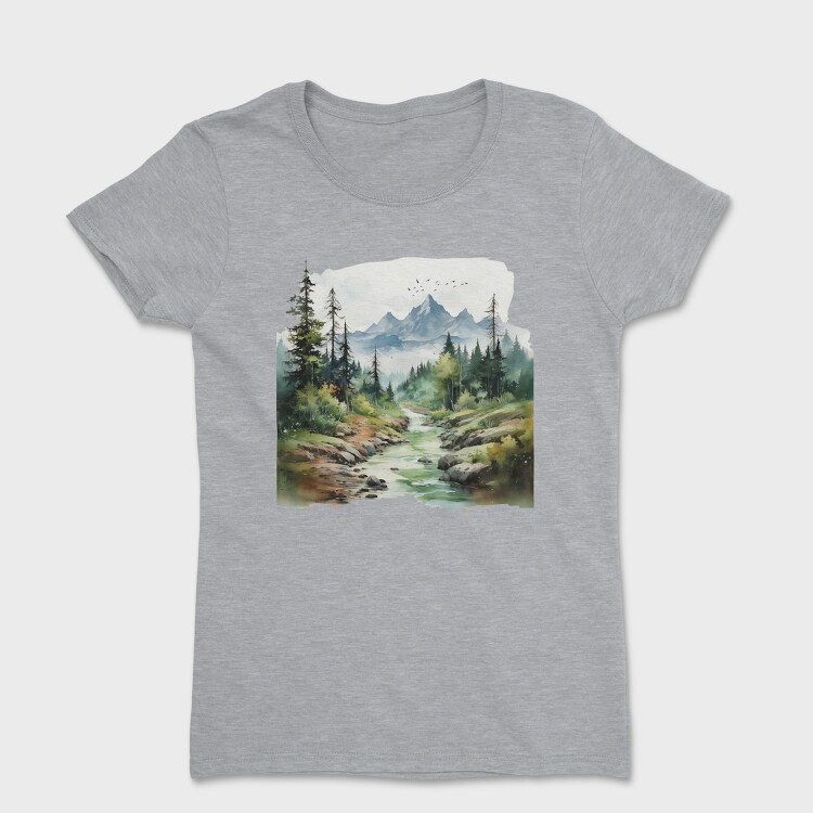 Mountain Stream Peace, Tricou Femei