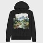 Mountain Stream Peace, Hanorac Oversize Barbati (Unisex)