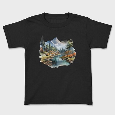 Mountain Stream Reflection, Tricou Copii