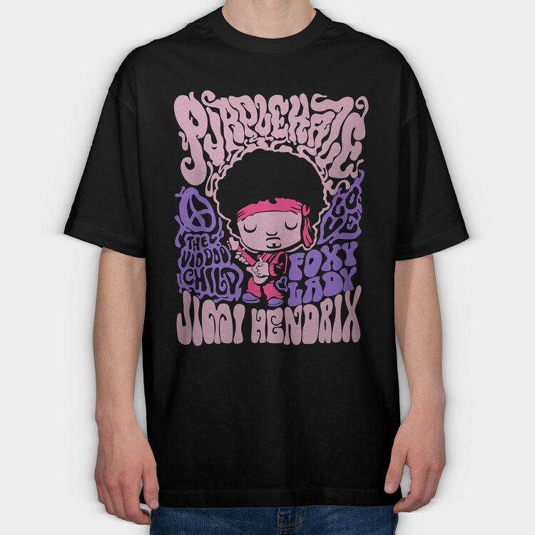 Foxy Child Vibes, Tricou Oversize Barbati (Unisex)