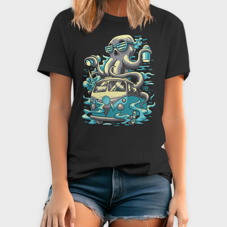 Octopus Car Wash, Tricou Barbati (Unisex)