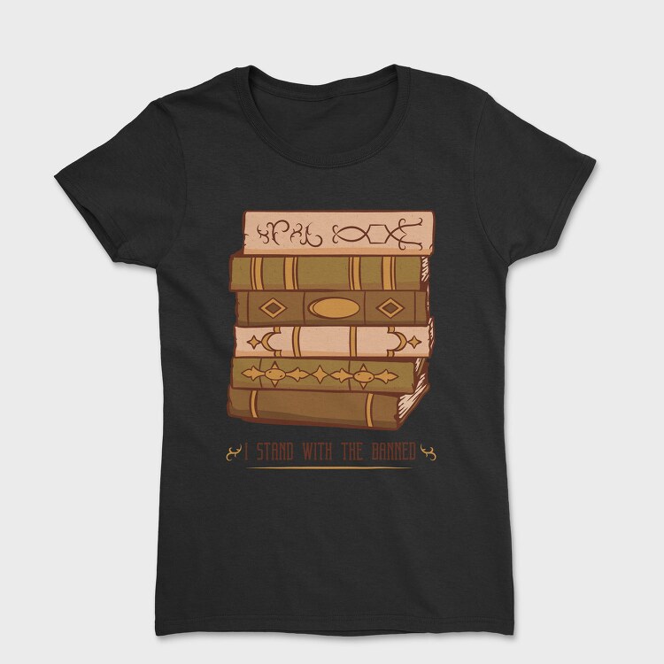 Retro Book Tower, Tricou Femei