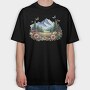 Mountain Flower Butterfly, Tricou Oversize Barbati (Unisex)