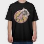 Dog Dream Bone, Tricou Oversize Barbati (Unisex)