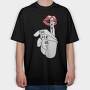Lips Shut Up, Tricou Oversize Barbati (Unisex)