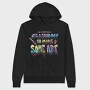 Colorful Artistic Quote Brush, Hanorac Oversize Barbati (Unisex)