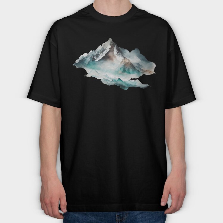 Mountain Silence Club, Tricou Oversize Barbati (Unisex)
