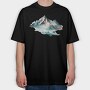 Mountain Silence Club, Tricou Oversize Barbati (Unisex)