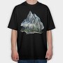 Mountain Peak Climber, Tricou Oversize Barbati (Unisex)