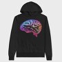 Colorful Brain Abstract Art, Hanorac Oversize Barbati (Unisex)