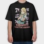 Anime Girl Love Watch, Tricou Oversize Barbati (Unisex)