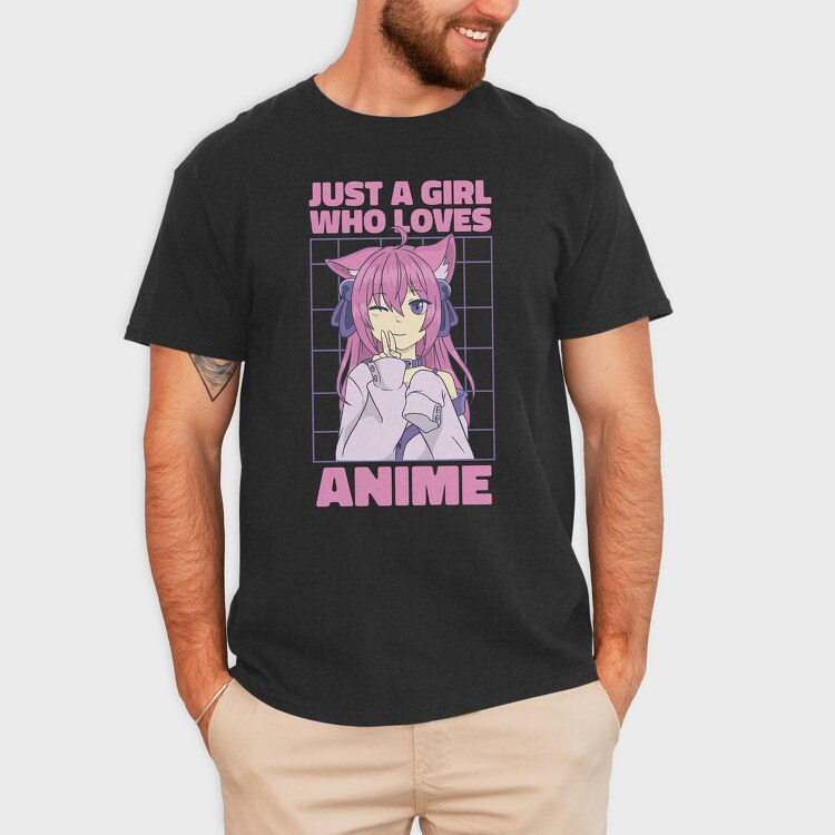 Anime Girl Vibes, Tricou Barbati (Unisex)