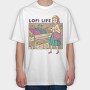 Lofi Market Life, Tricou Oversize Barbati (Unisex)