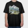 Mountain Garden Nest, Tricou Oversize Barbati (Unisex)