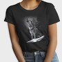 Realistic Wolf Monocrhome Howl, Tricou Femei