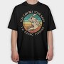 Retro Bass Fishing Quote, Tricou Oversize Barbati (Unisex)