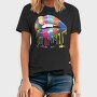 Colorful Lips Drip, Tricou Barbati (Unisex)