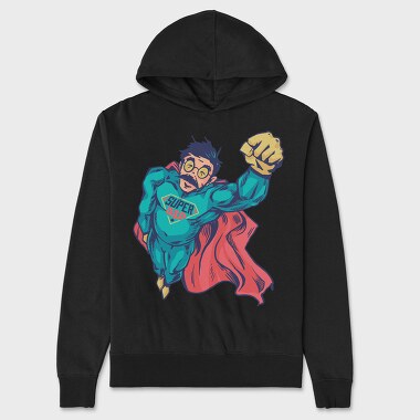 Superdad Hero, Hanorac Oversize Barbati (Unisex)