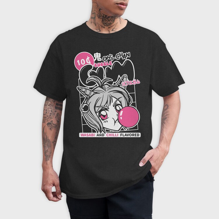 Oni Chan Bubblegum, Tricou Barbati (Unisex)