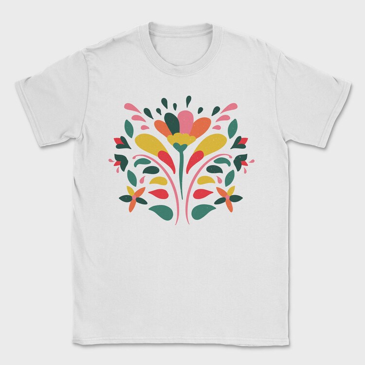 Colorful Flower Floral 03, Tricou Barbati (Unisex)