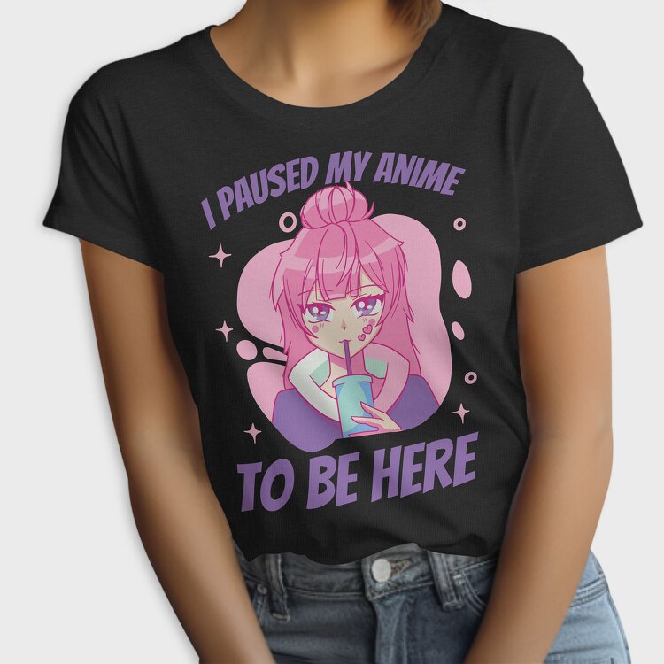 Anime Pause Drink, Tricou Femei