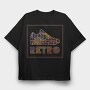 Retro Shoe, Tricou Oversize Barbati (Unisex)