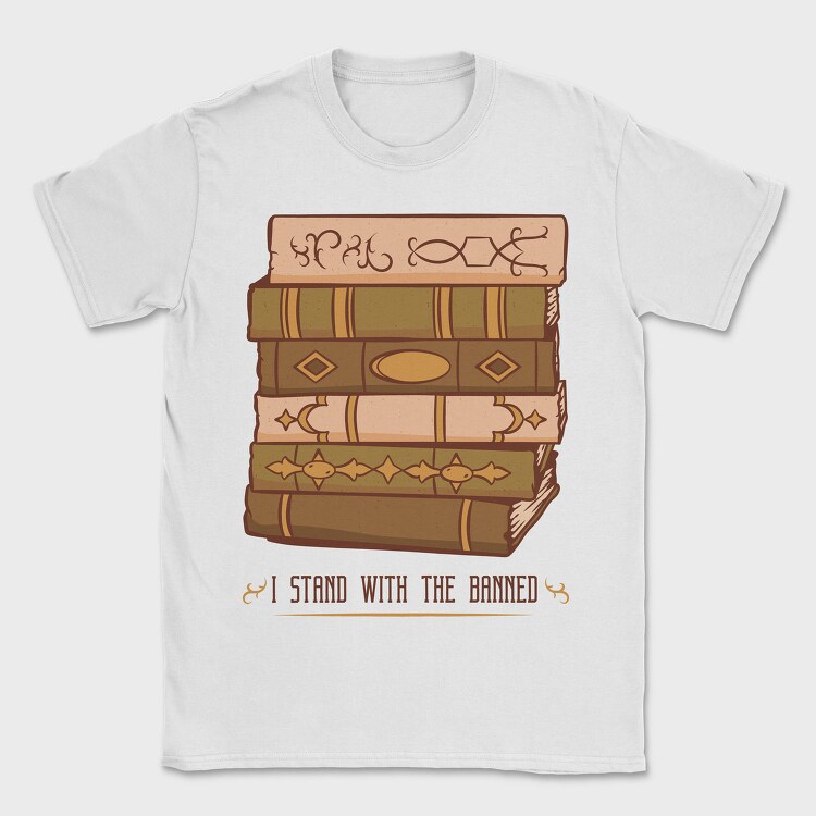 Retro Book Tower, Tricou Barbati (Unisex)