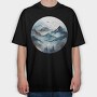 Mountain Peaks Club, Tricou Oversize Barbati (Unisex)