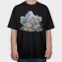 Mountain Flowers Snowy, Tricou Oversize Barbati (Unisex)