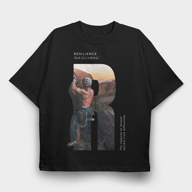 Resilience, Tricou Oversize Barbati (Unisex)