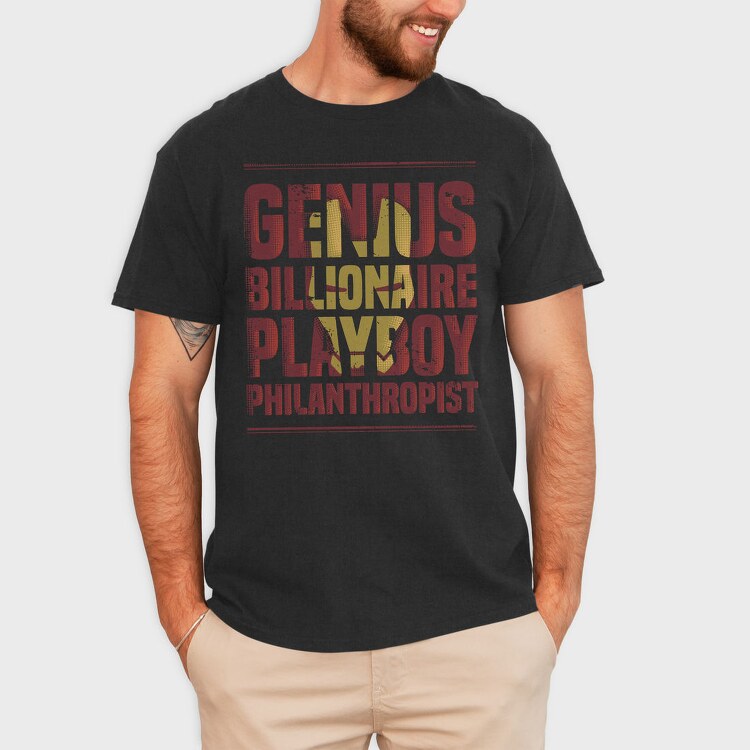 Genius Billionaire Playboy, Tricou Barbati (Unisex)