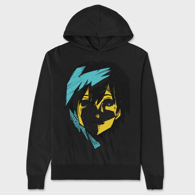 Electric Dream Eyes, Hanorac Oversize Barbati (Unisex)