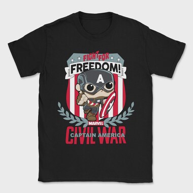Fight For Freedom Captain America, Tricou Barbati (Unisex)