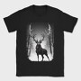 Reindeer Monochochrome Christmas, Tricou Barbati (Unisex)