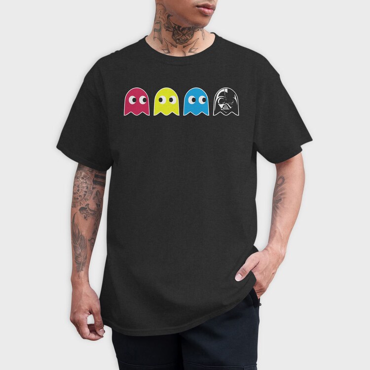 Pacman Ghosts, Tricou Barbati (Unisex)